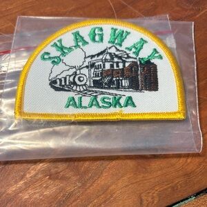 Vintage Skagway Alaska Souvenir Patch